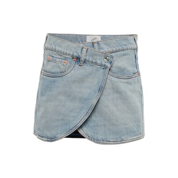 Coperni Denim Mini Blue Cotton Skirt Size FR 36 / US 4 - Picture 1 of 6